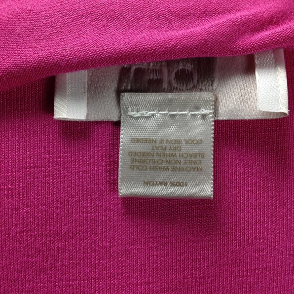 Loft Orange & Pink Striped ¾ Sleeve Top - Picture 8 of 8